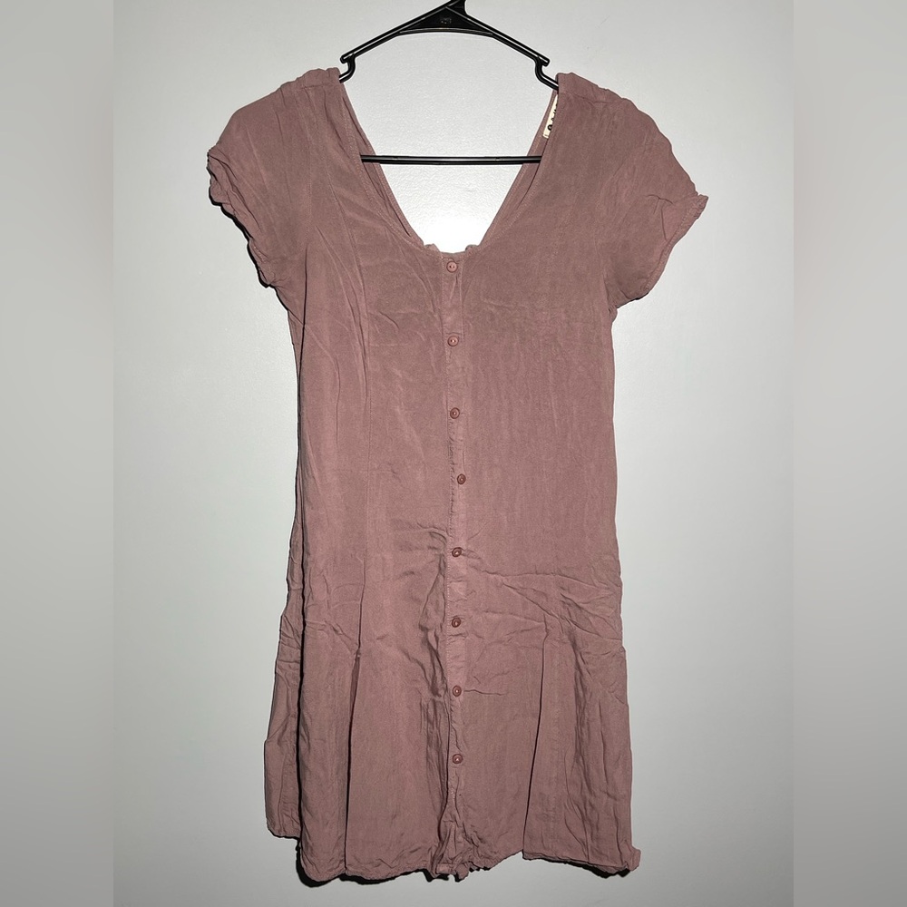 Elegant Mauve Button-Down Shirt for Women